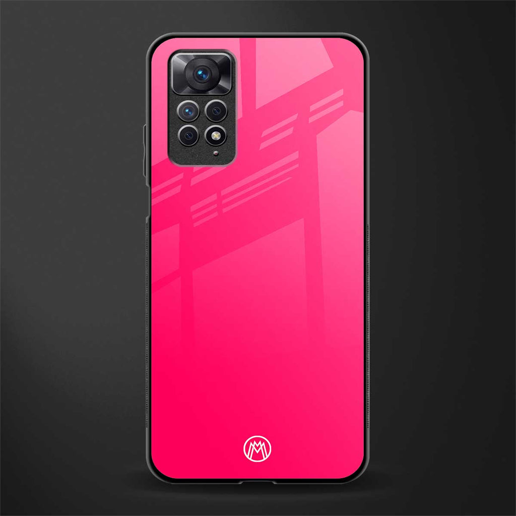 magenta paradise back phone cover | glass case for redmi note 11 pro plus 4g/5g
