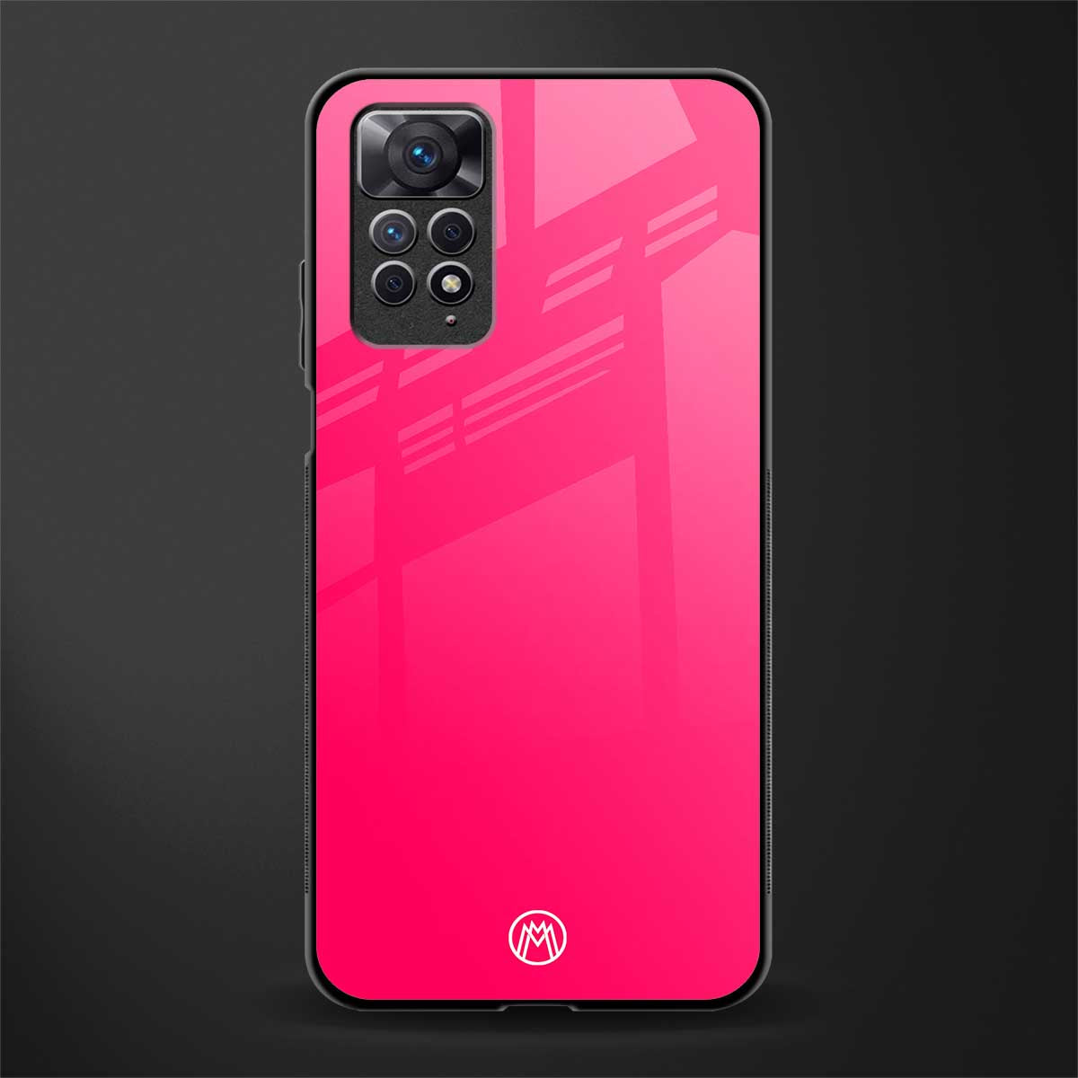 magenta paradise back phone cover | glass case for redmi note 11 pro plus 4g/5g