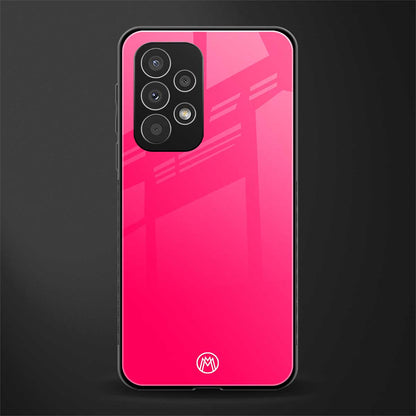 magenta paradise back phone cover | glass case for samsung galaxy a53 5g