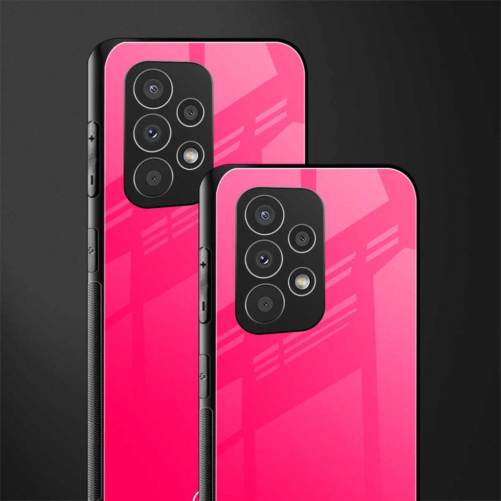 magenta paradise back phone cover | glass case for samsung galaxy a73 5g
