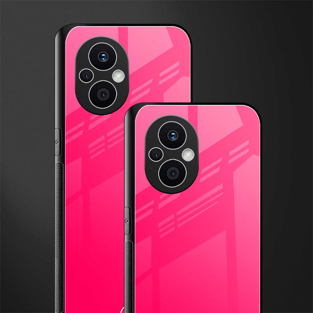 magenta paradise back phone cover | glass case for oppo f21 pro 5g
