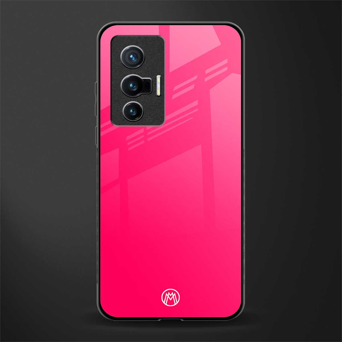 magenta paradise glass case for vivo x70 image