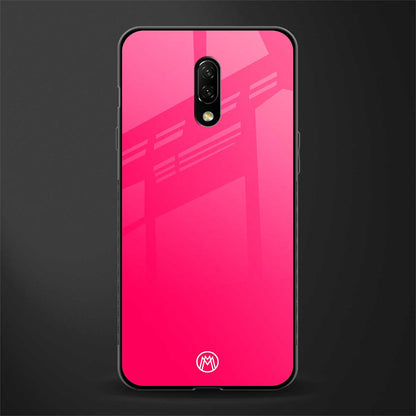 magenta paradise glass case for oneplus 7 image