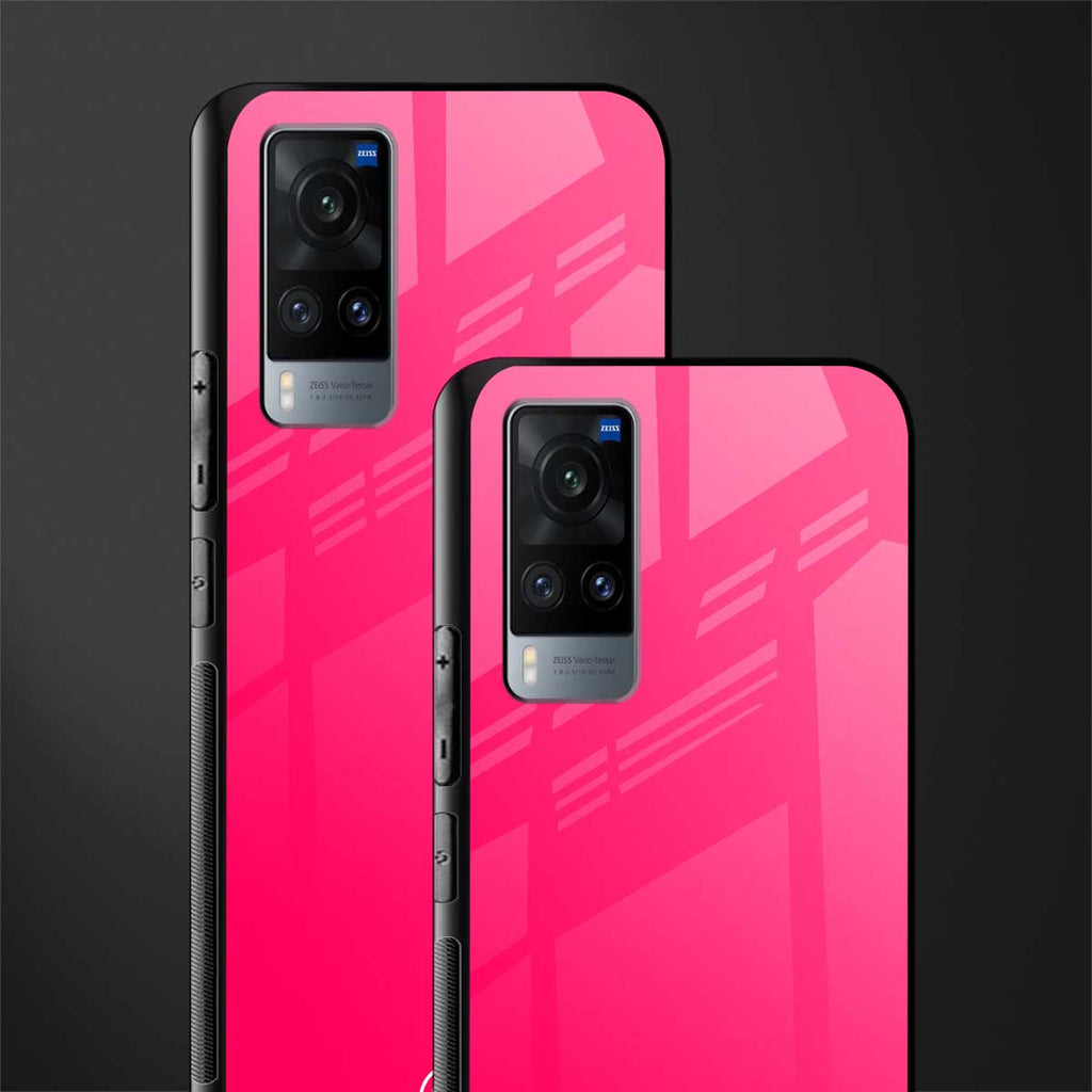 magenta paradise glass case for vivo x60 image-2