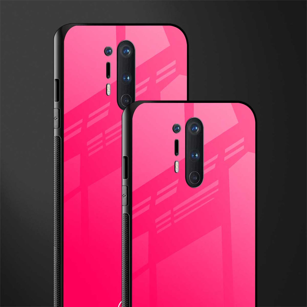 magenta paradise glass case for oneplus 8 pro image-2