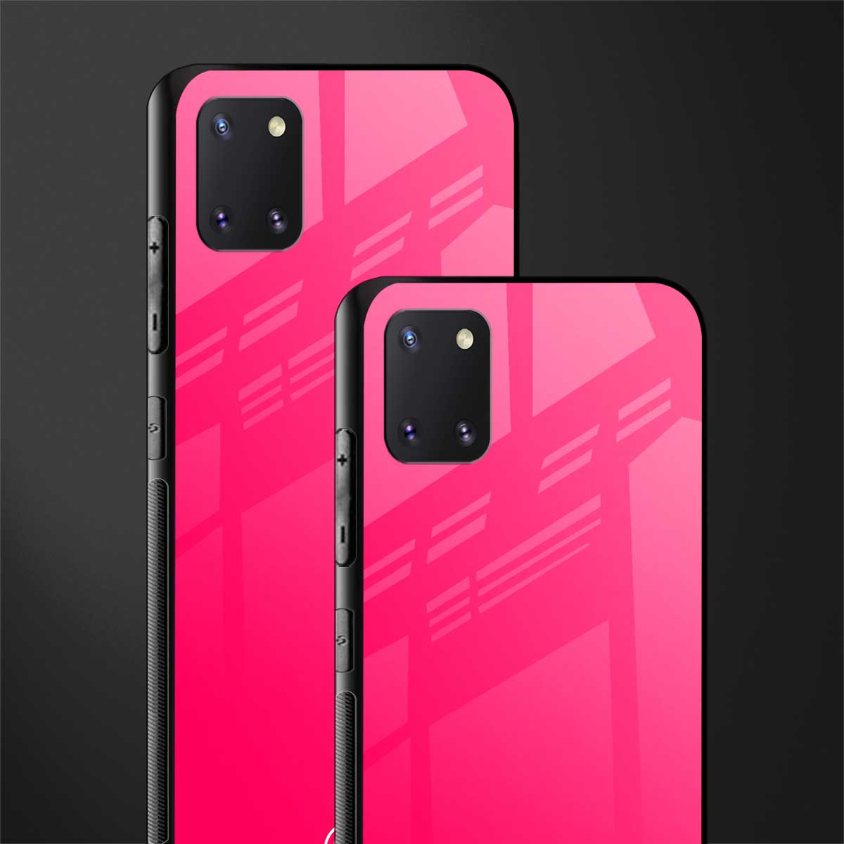 magenta paradise glass case for samsung a81 image-2