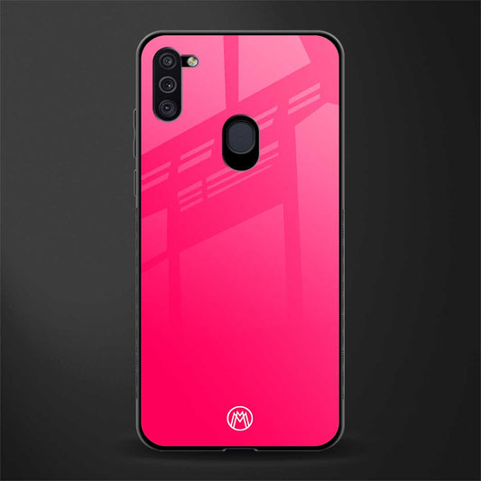 magenta paradise glass case for samsung galaxy m11 image