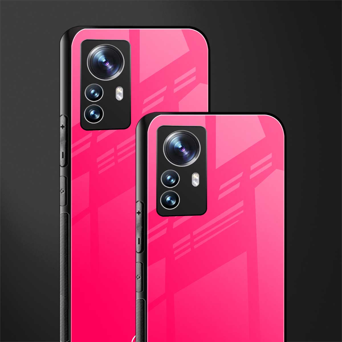 magenta paradise back phone cover | glass case for xiaomi 12 pro