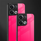 magenta paradise back phone cover | glass case for oppo reno 8