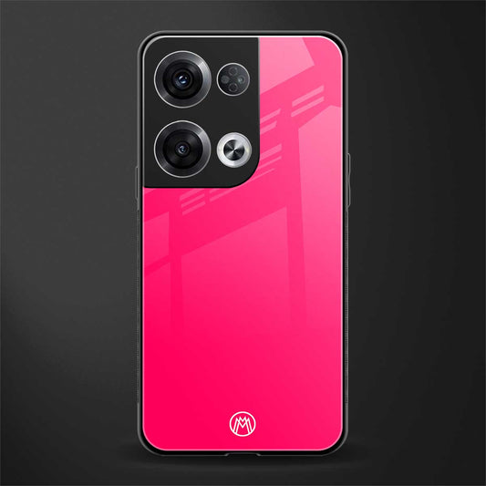 magenta paradise back phone cover | glass case for oppo reno 8