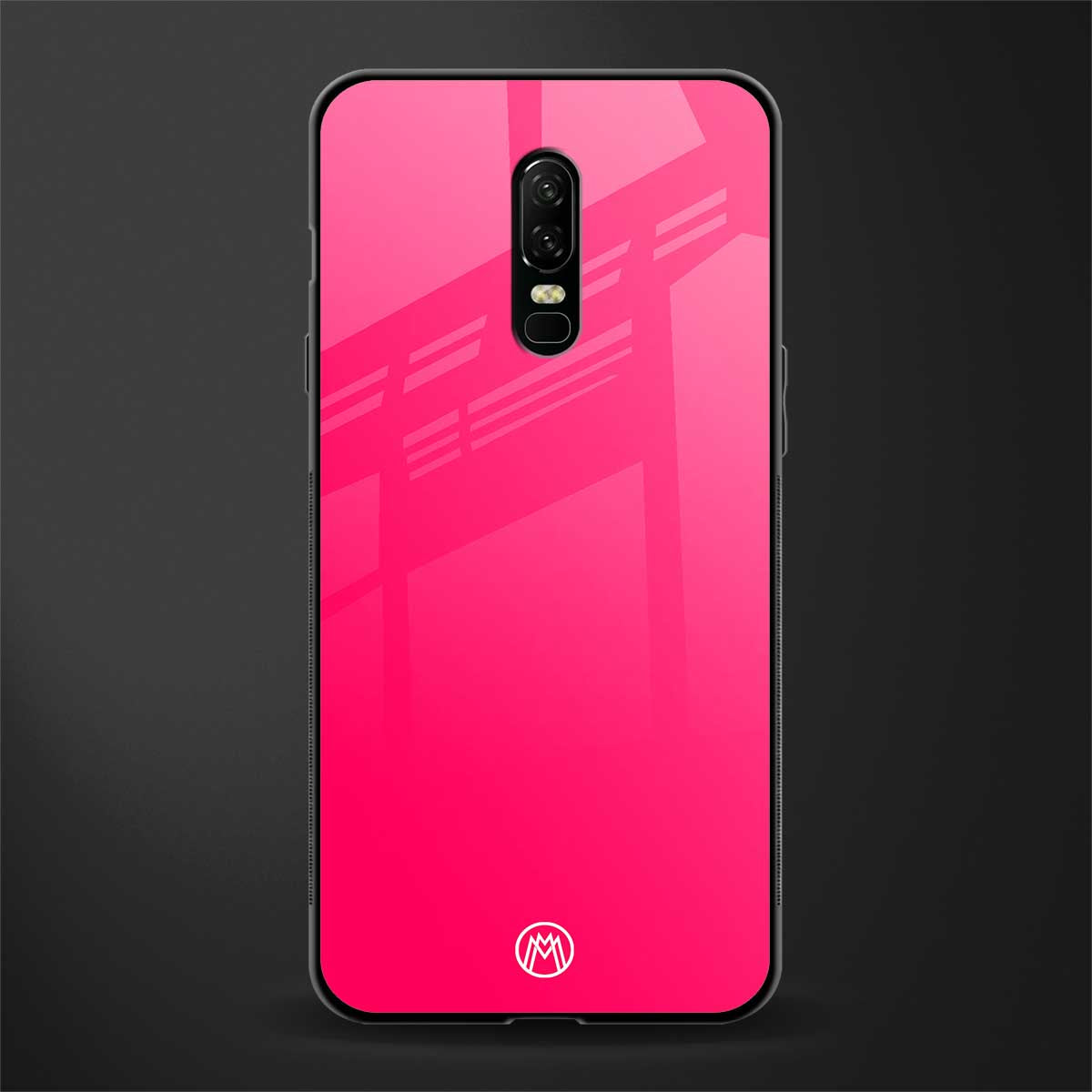 magenta paradise glass case for oneplus 6 image