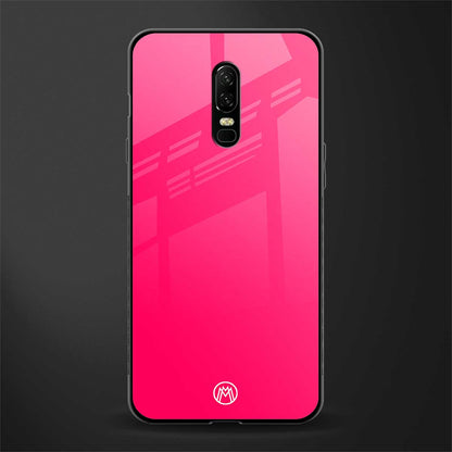 magenta paradise glass case for oneplus 6 image