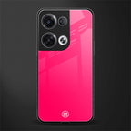 magenta paradise back phone cover | glass case for oppo reno 8 pro