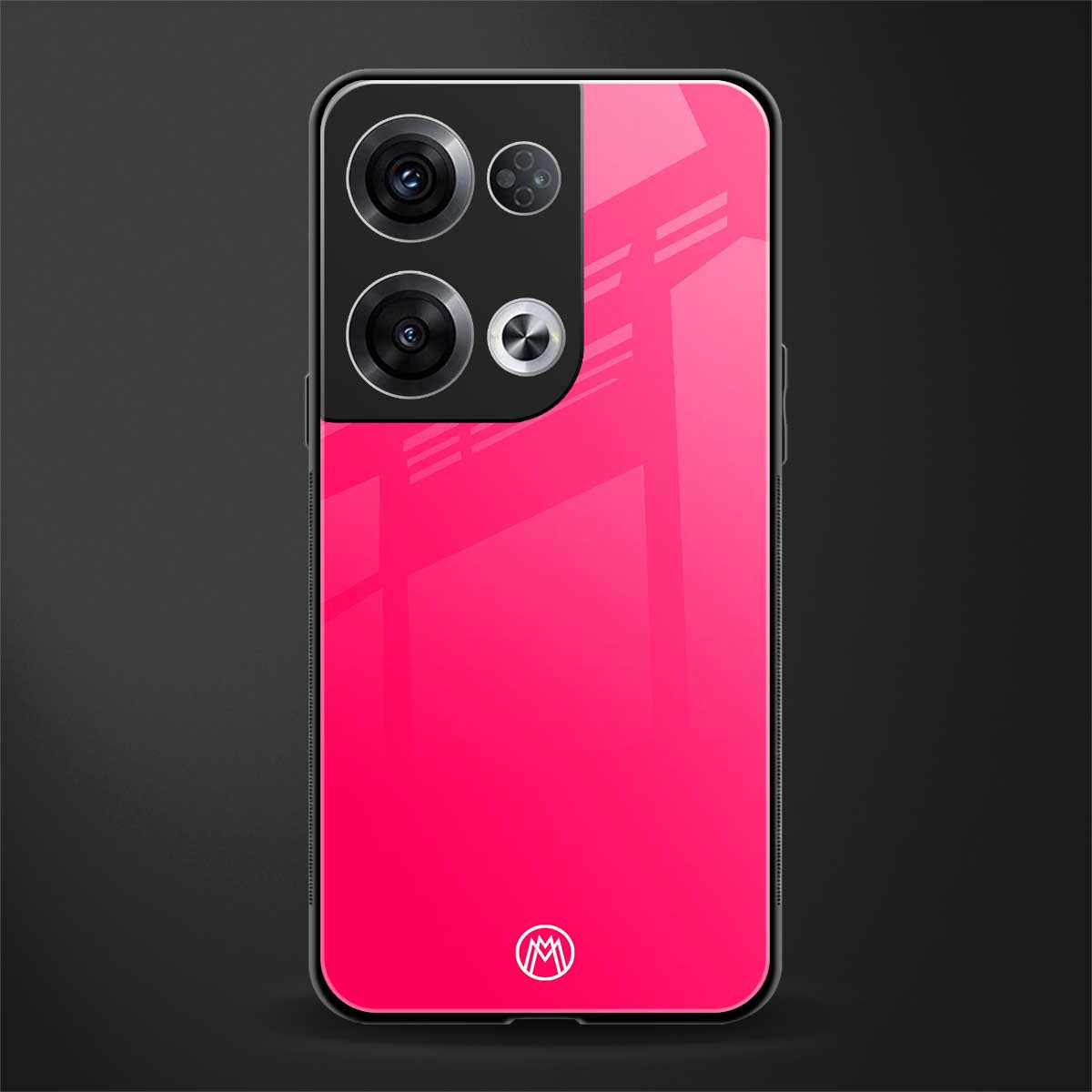 magenta paradise back phone cover | glass case for oppo reno 8 pro