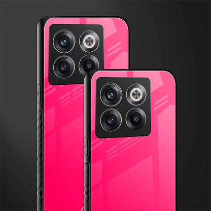 magenta paradise back phone cover | glass case for oneplus 10t