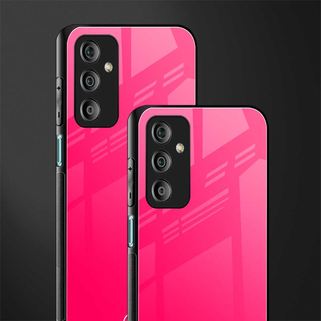 magenta paradise back phone cover | glass case for samsung galaxy f23 5g