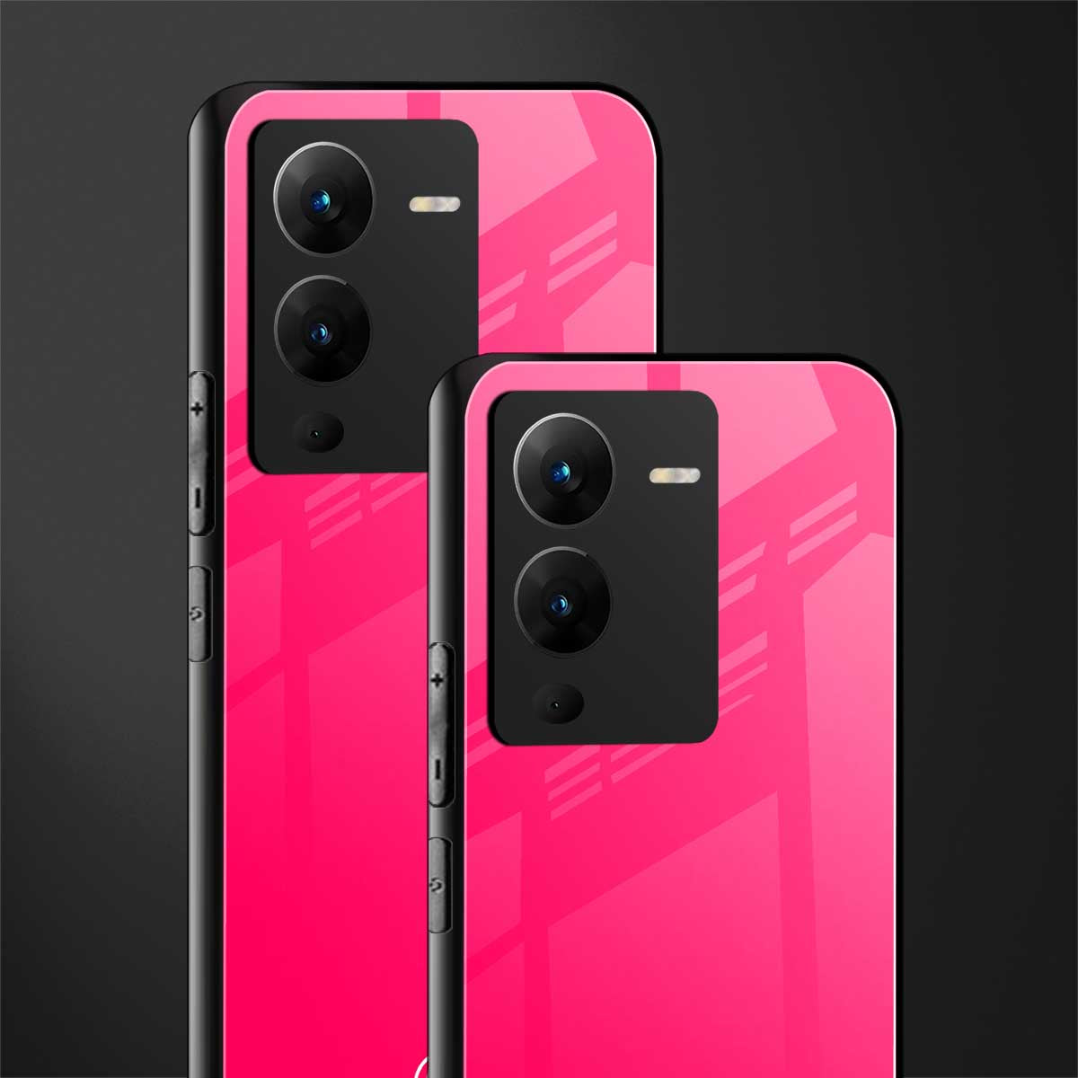 magenta paradise back phone cover | glass case for vivo v25 pro 5g