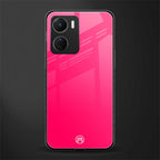 magenta paradise back phone cover | glass case for vivo y16