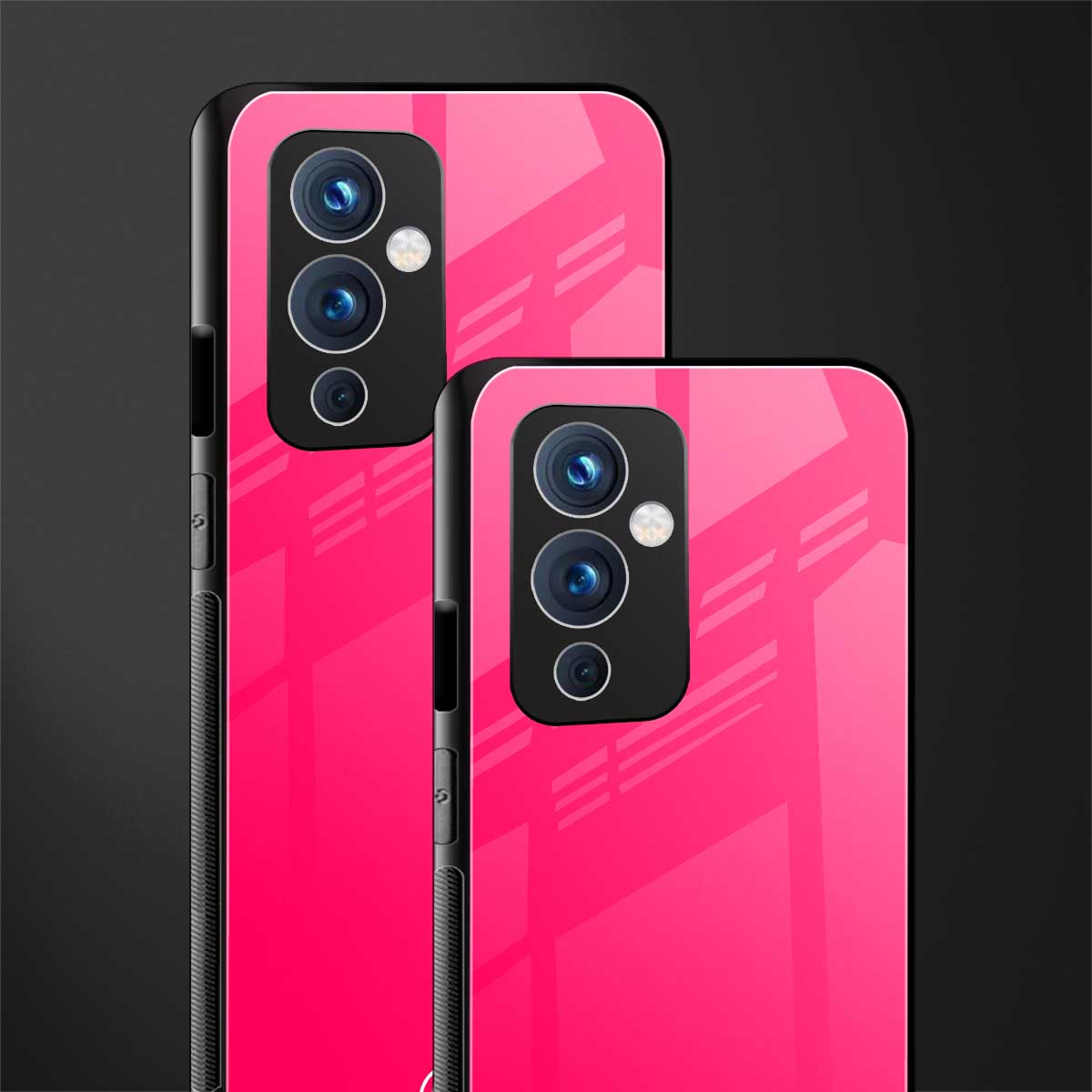 magenta paradise back phone cover | glass case for oneplus 9