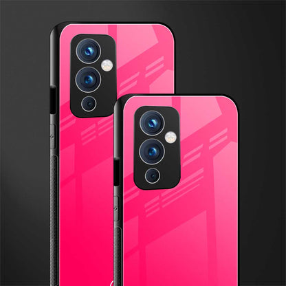 magenta paradise back phone cover | glass case for oneplus 9