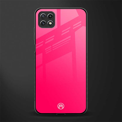 magenta paradise back phone cover | glass case for samsung galaxy f42