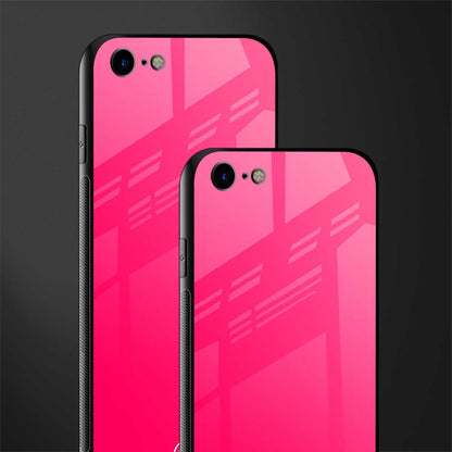 magenta paradise glass case for iphone 7 image-2