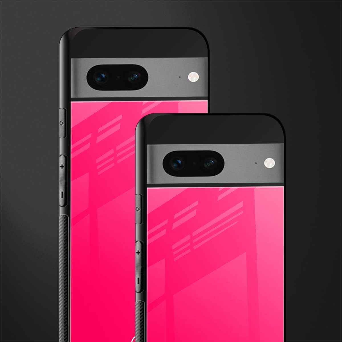 magenta paradise back phone cover | glass case for google pixel 7