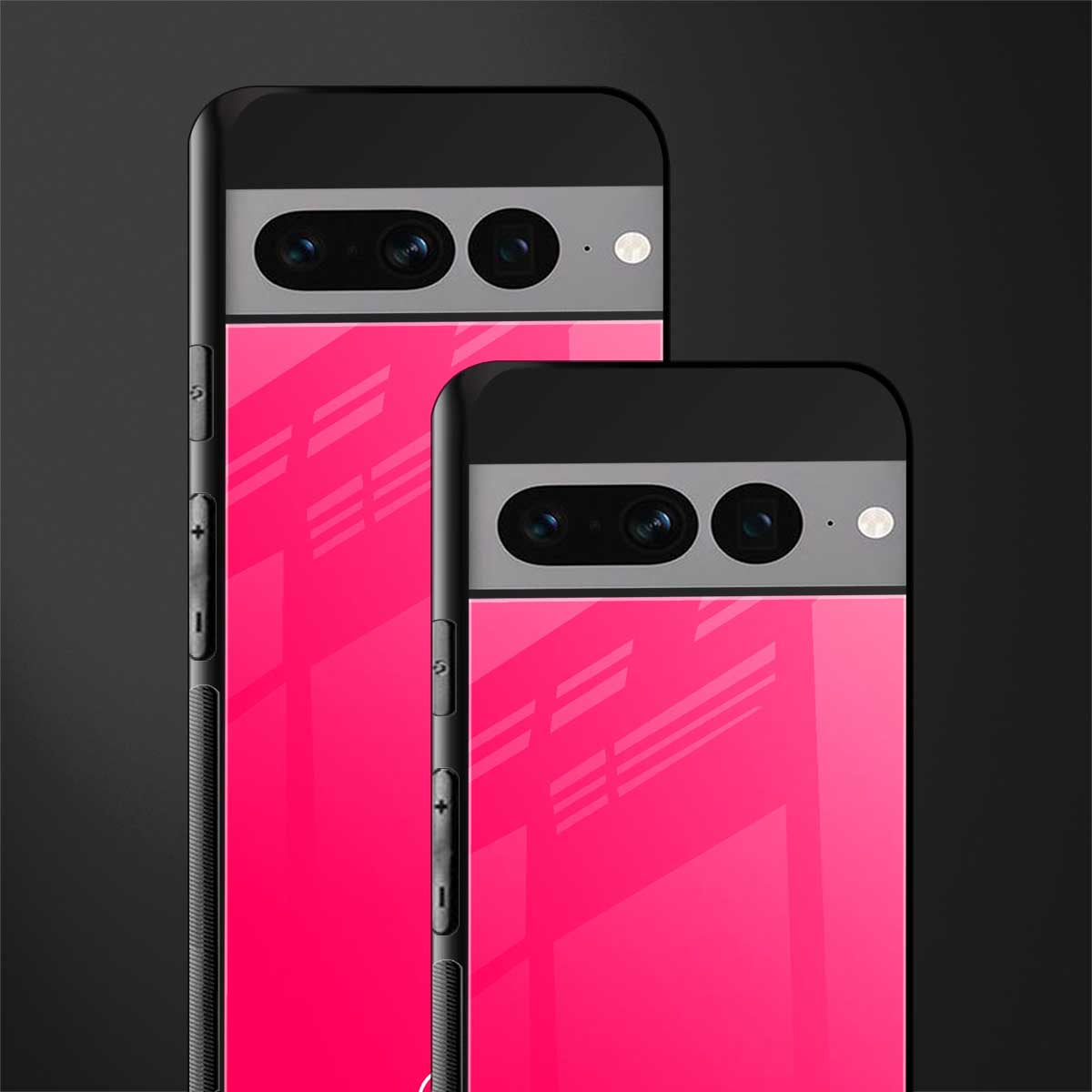 magenta paradise back phone cover | glass case for google pixel 7 pro