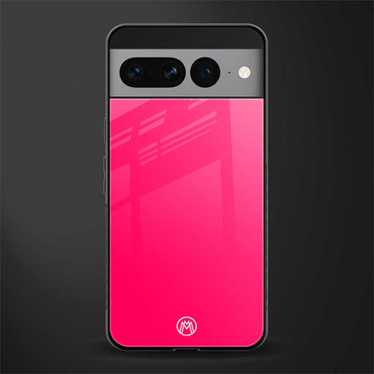 magenta paradise back phone cover | glass case for google pixel 7 pro