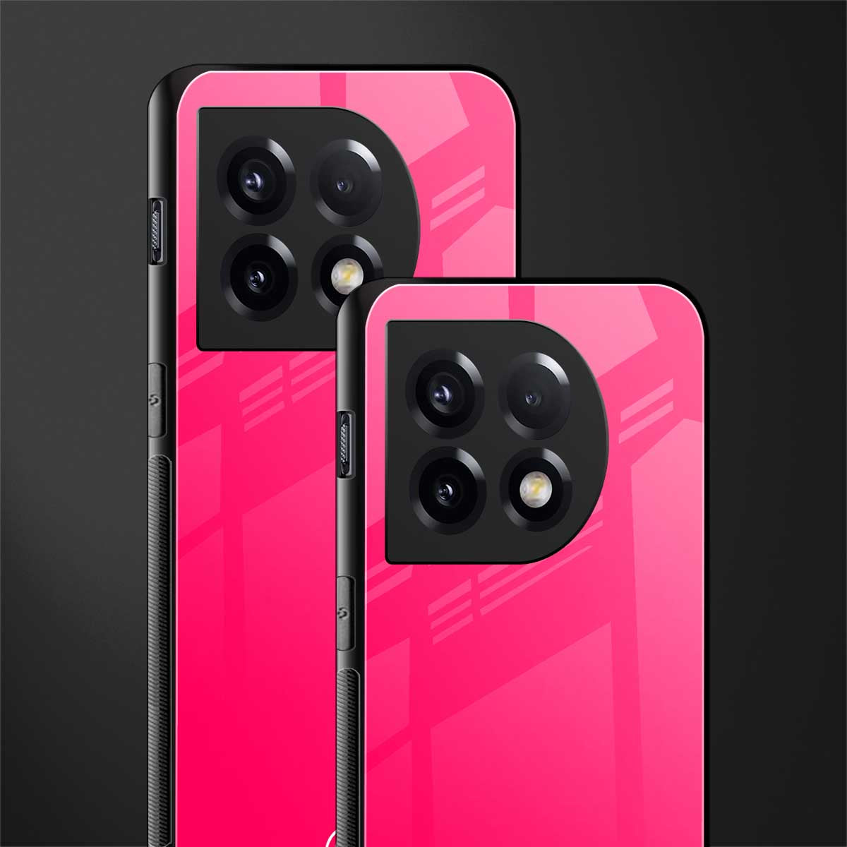 magenta paradise back phone cover | glass case for oneplus 11
