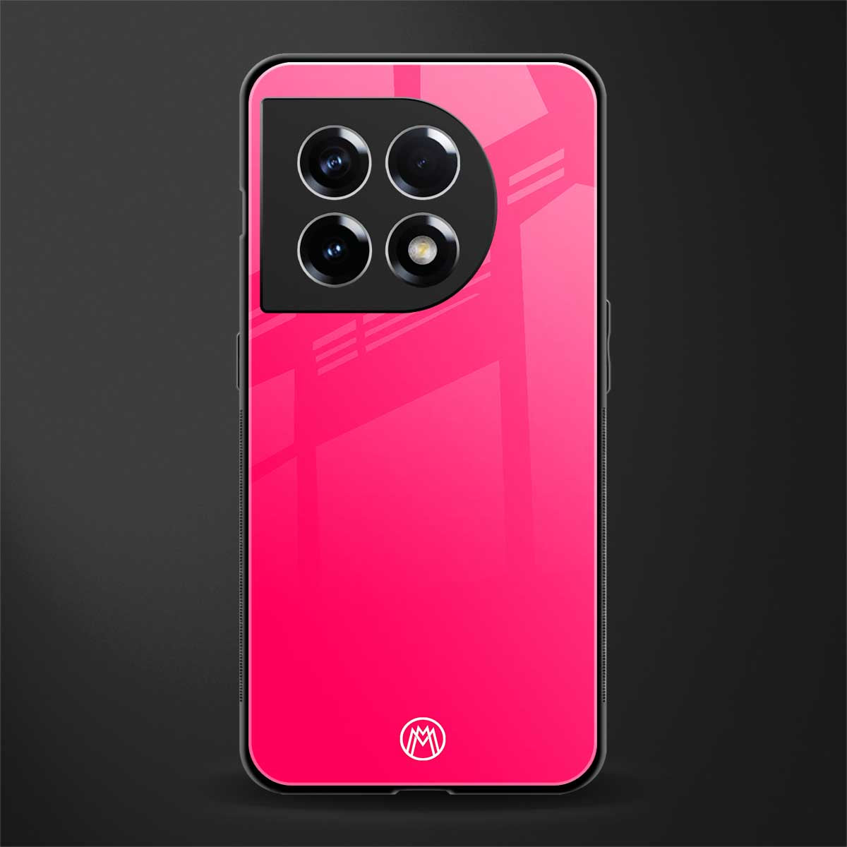 magenta paradise back phone cover | glass case for oneplus 11