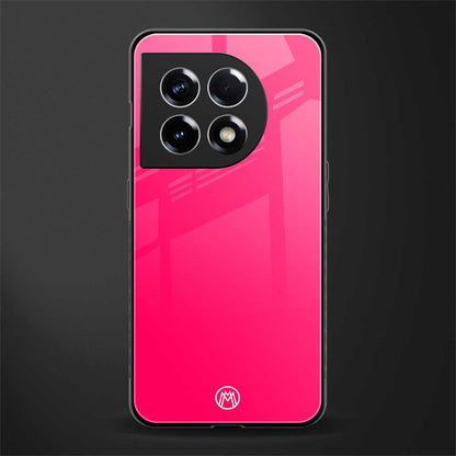 magenta paradise back phone cover | glass case for oneplus 11