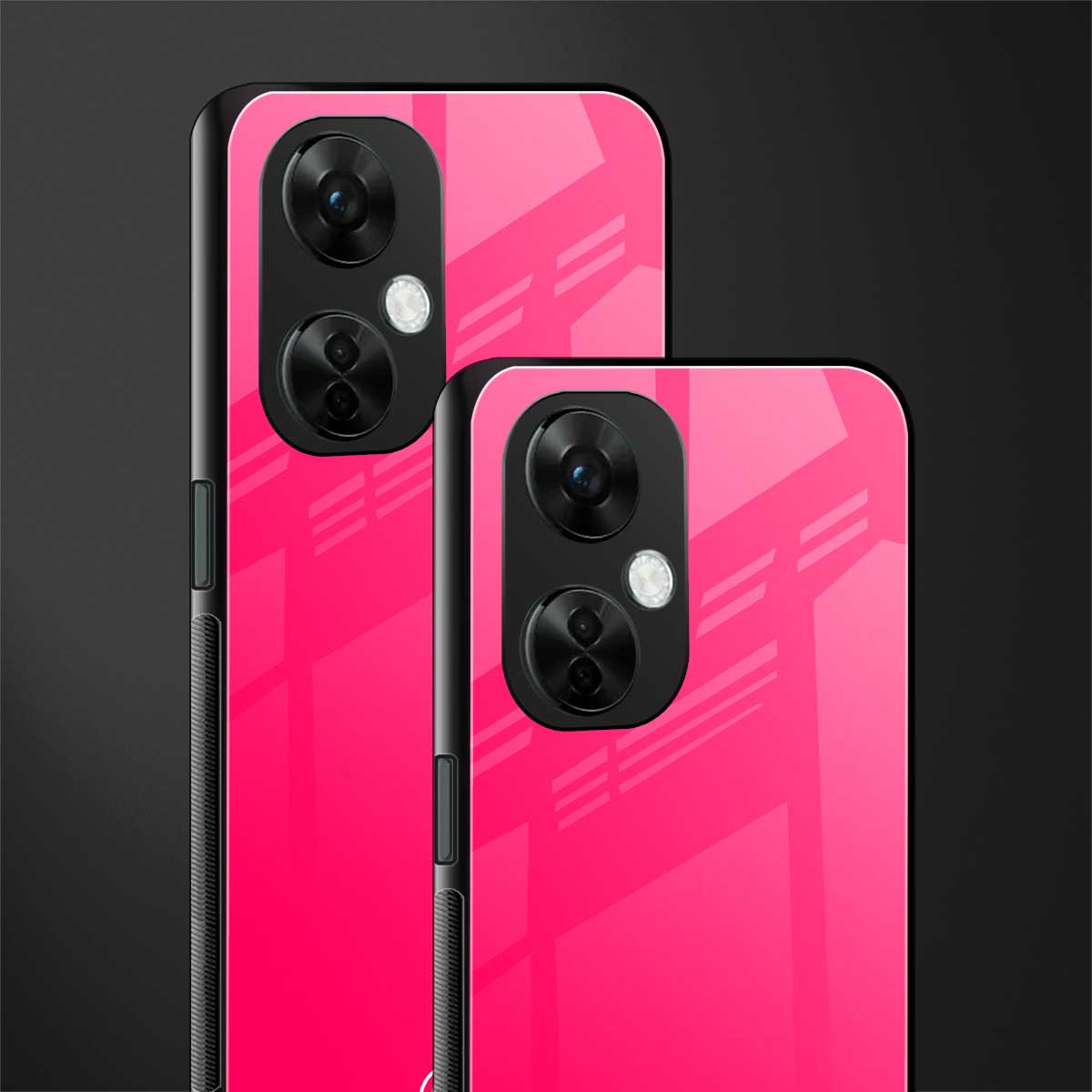 magenta paradise back phone cover | glass case for oneplus nord ce 3 lite