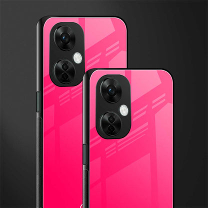 magenta paradise back phone cover | glass case for oneplus nord ce 3 lite