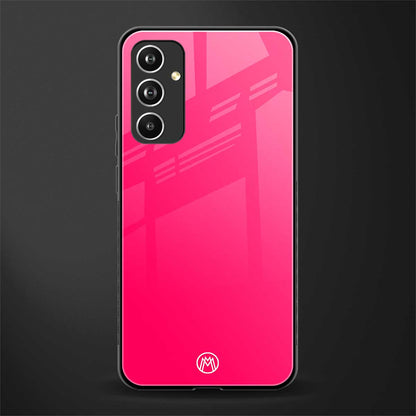 magenta paradise back phone cover | glass case for samsung galaxy a54 5g