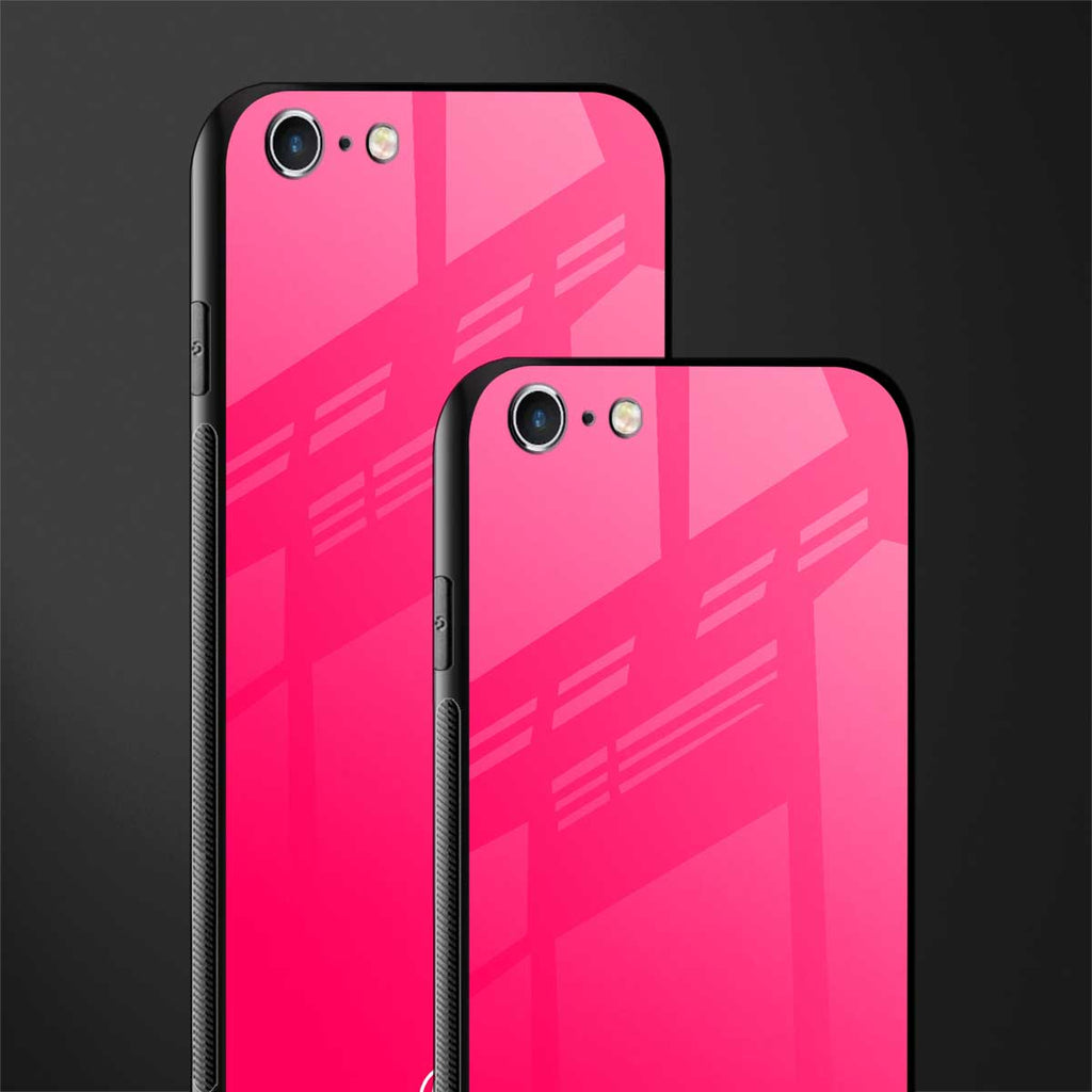 magenta paradise glass case for iphone 6s plus image-2
