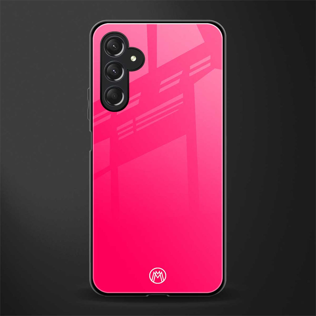 magenta paradise back phone cover | glass case for samsun galaxy a24 4g