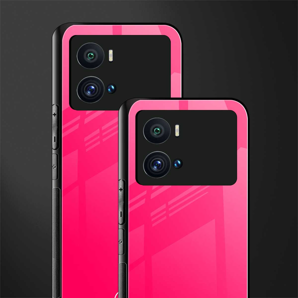 magenta paradise back phone cover | glass case for iQOO 9 Pro