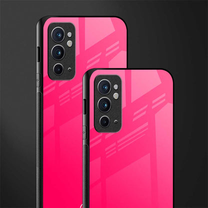 magenta paradise glass case for oneplus 9rt image-2