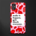 make it happen girl glass case for samsung galaxy m51 image