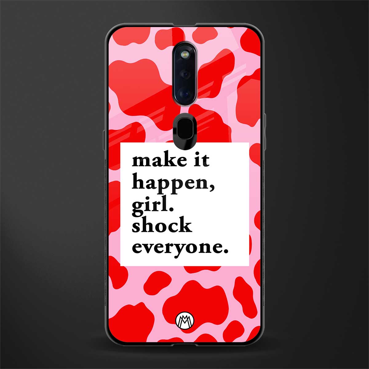 make it happen girl glass case for oppo f11 pro image