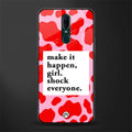 make it happen girl glass case for oppo f11 image