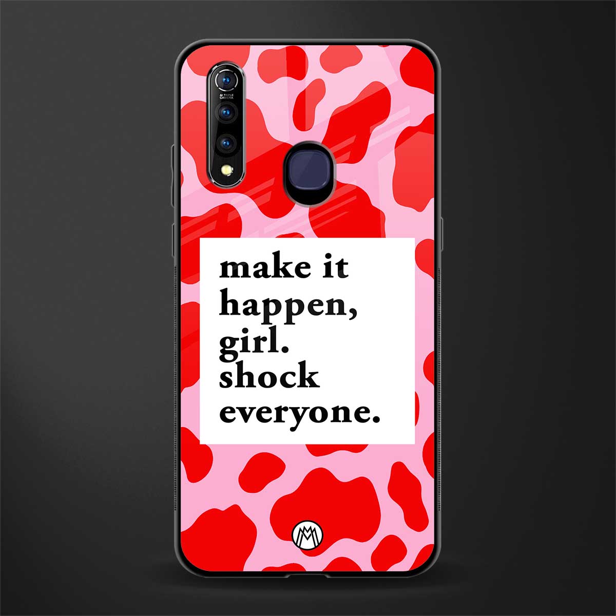make it happen girl glass case for vivo z1 pro image