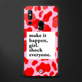 make it happen girl glass case for vivo v15 image