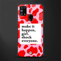 make it happen girl glass case for samsung galaxy f41 image
