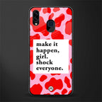 make it happen girl glass case for samsung galaxy m10s image