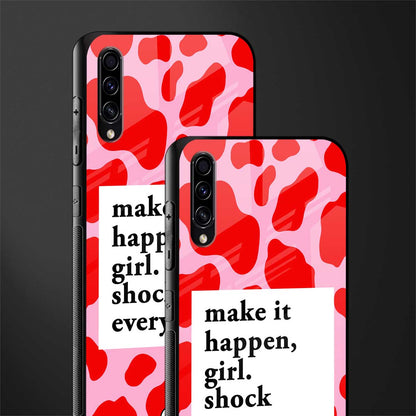 make it happen girl glass case for samsung galaxy a70 image-2