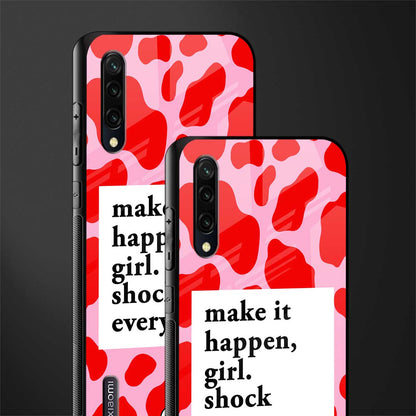 make it happen girl glass case for mi a3 redmi a3 image-2