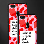 make it happen girl glass case for oppo a7 image-2