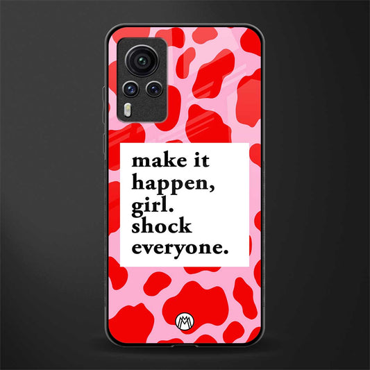 make it happen girl glass case for vivo x60 pro image